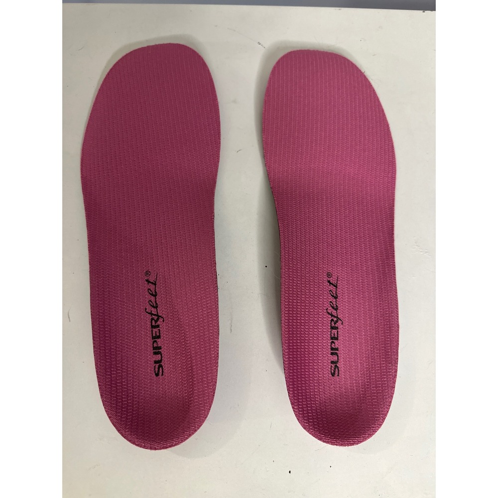 SUPERFEET Size D Pink Berry Heritage Arch Support Comfort Shoe Insoles Orthotic